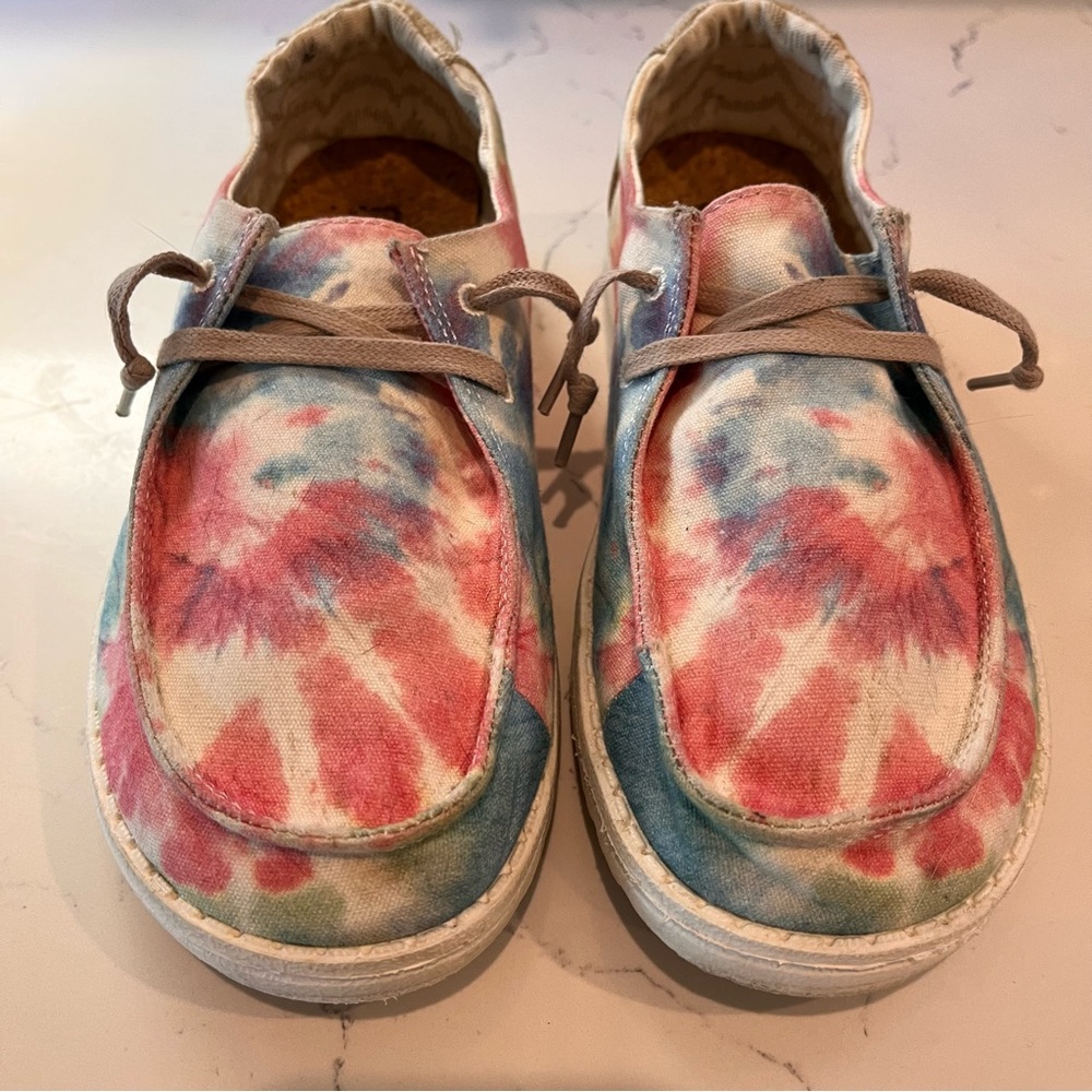 Hey Dude Wendy Boho Mandala Tie Dye Slip On Sneakers Size 7 - Picture 4 of 12